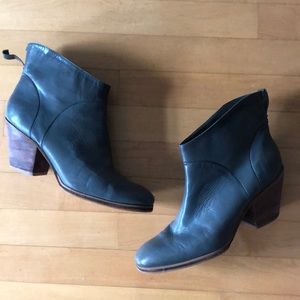 Rachel Comey Gray Mars leather Pull-on booties